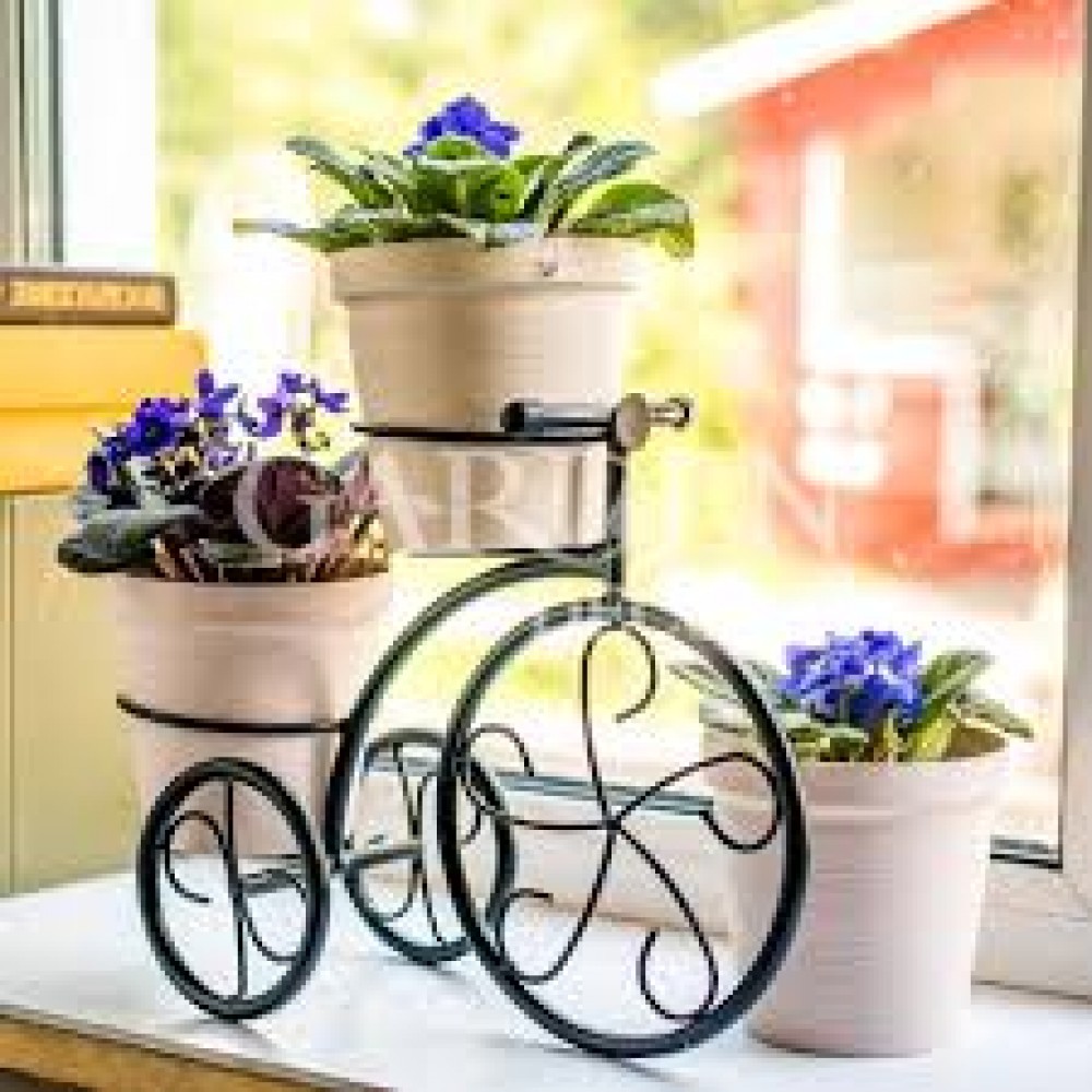 Подставка под цветы Велосипед-2 бронза Подставка под цветы Велосипед-2 бронза
