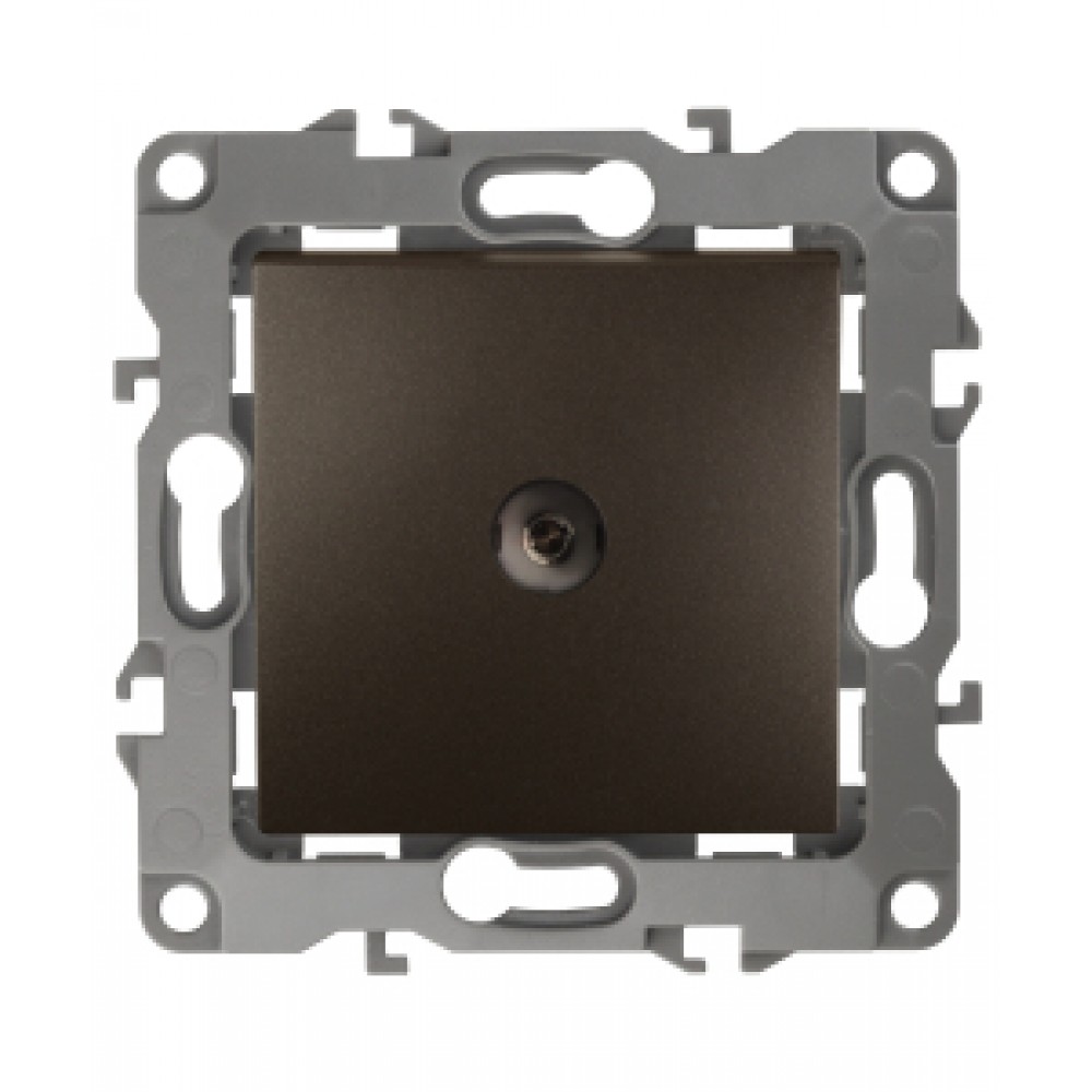 Розетка 1-я TV "звезда"скрытой установки без рамки бронза Эра12 12-3101-13