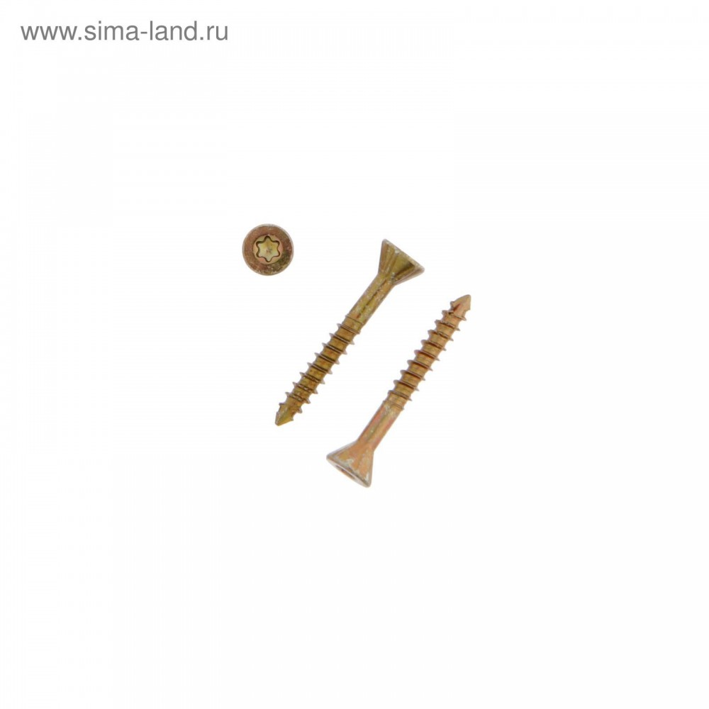 Шуруп универсальный потай головка 3,5*25 желт. Torx ХХХХХ Шуруп универсальный потай головка 3,5*25 желт. Torx ХХХХХ