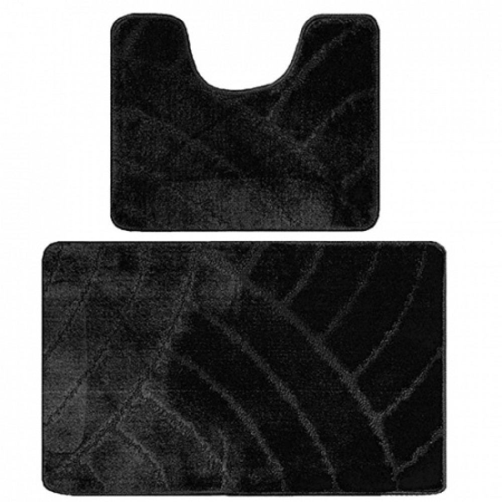 Набор ковриков для ванной BANYOLIN CLASSIC 50х80/40х50 черный