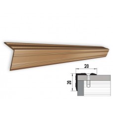 Профиль алюминиевый Д  5 (0,9м) дуб выбеленный №173