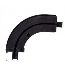 Соединитель угловой 1-рядной шины ПВХ ЧЁРНЫЙ ХХХ АКЦИЯ 10%