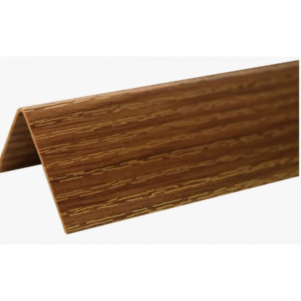 Угол ПВХ 20*20 мм 2,7м Орех с тиснением текстур. двухсторонний (LU042) Угол ПВХ 20*20 мм 2,7м Орех с тиснением текстур. двухсторонний (LU042)