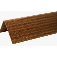 Угол ПВХ 20*20 мм 2,7м  Орех с тиснением текстур. двухсторонний (LU042) 