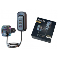 Сетевое зарядное устройство WALKER  WCR-75,100Вт, с удлинителем 1.5м, Type-Cx2, USBx3