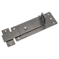 Засов дверной Киров Секрет ЗД-04 ант.серебро с проушиной (2838)