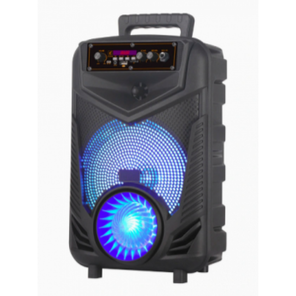 Колонка NDR-P44, Bluetooth, 38см, дин.1шт8", 20Вт, пульт, микрофон, подсветка