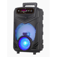 Колонка NDR-P44, Bluetooth, 38см, дин.1шт8", 20Вт, пульт, микрофон, подсветка