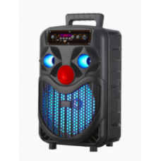 Колонка NDR-P66, Bluetooth, 38см, дин.1шт/8", 20Вт, пульт, микрофон, подсветка