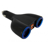 Разветвитель в авто на 2 устройства ZX-512 + 2 USB 1000 mAh