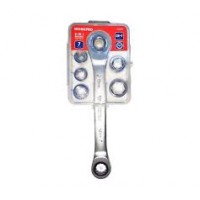 Ключ трещоточный накидной с насадками 7 предметов WP202567