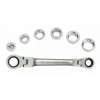 Ключ трещоточный накидной с насадками 7 предметов WP202569