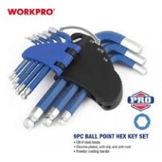 Набор шестигранников с шаровидным наконечником - 9 шт WP222010