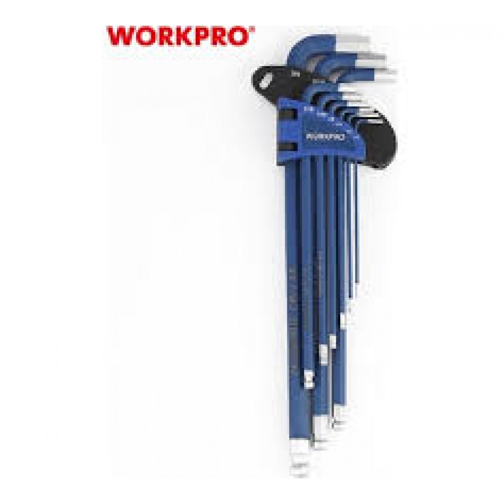 Набор шестигранников с шаровидным наконечником - 9 шт WP222011