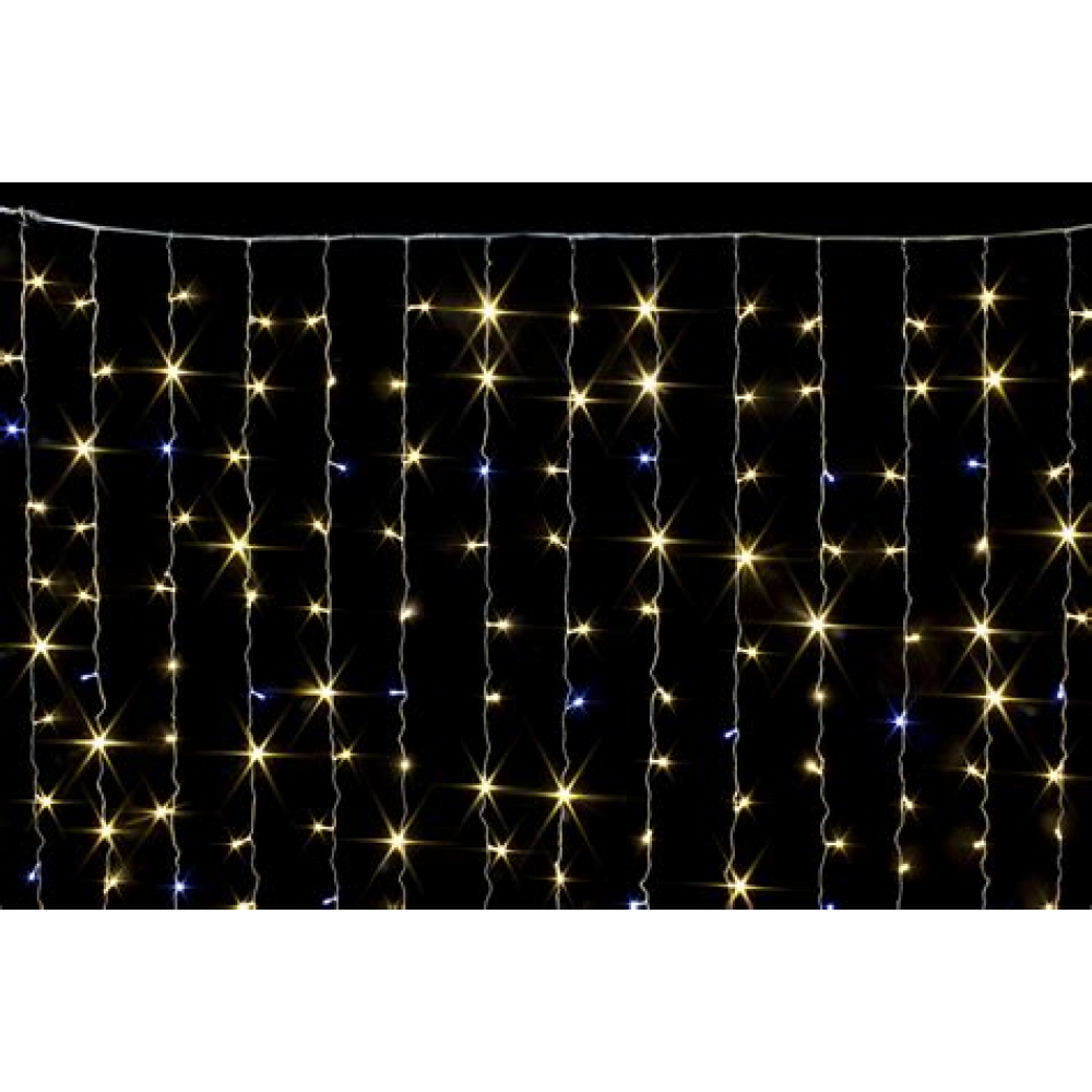 Гирлянда  Занавес Водопад 3,0*3,0 640 ламп LED -8063 Желтый 
