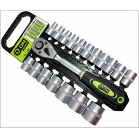 Набор головок с трещеткой 19 предметов 1/2" 04-11-006