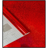 Пленка самоклеющаяся 45см*8м красный голограф. Axelfix (LB-016A)