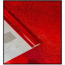 Пленка самоклеющаяся 45см*8м красный голограф. Axelfix (LB-016A)