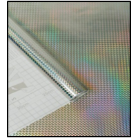 Пленка самоклеющаяся 45см*8м серебр. голограф. Axelfix (LB-027)