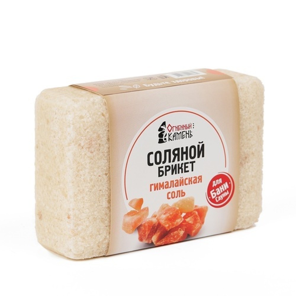 Брикет из соли для бани и сауны Огненный камень Гималайская соль 16шт/уп