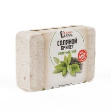 Брикет из соли для бани и сауны Огненный камень Зеленый чай 16шт/уп