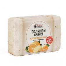 Брикет из соли для бани и сауны Огненный камень Цитрусовый МИКС 16шт/уп