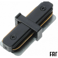 Соединитель для шинопровода прямой внутренний серии GENERAL ONE G-1-TT-IP20-B черный 580904