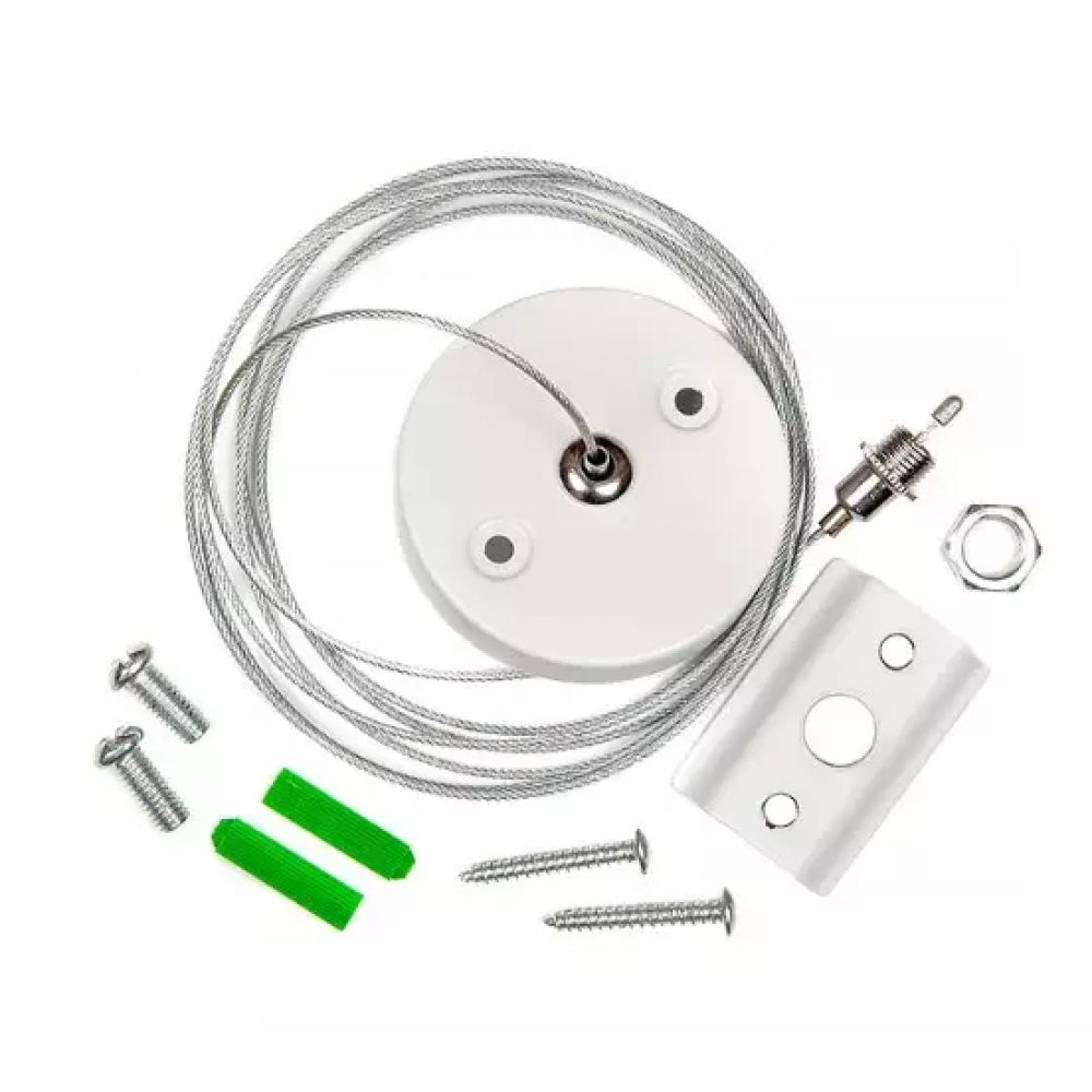 Подвес для шинопровода 1ф. G-1-H-IP20-W белый 580905 Подвес для шинопровода 1ф. G-1-H-IP20-W белый 580905