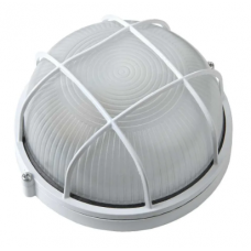 Светильник под лампу ЖКХ НБП/НПП 1302 круг белый с реш. General GCF-R-E27-60-IP65 437722