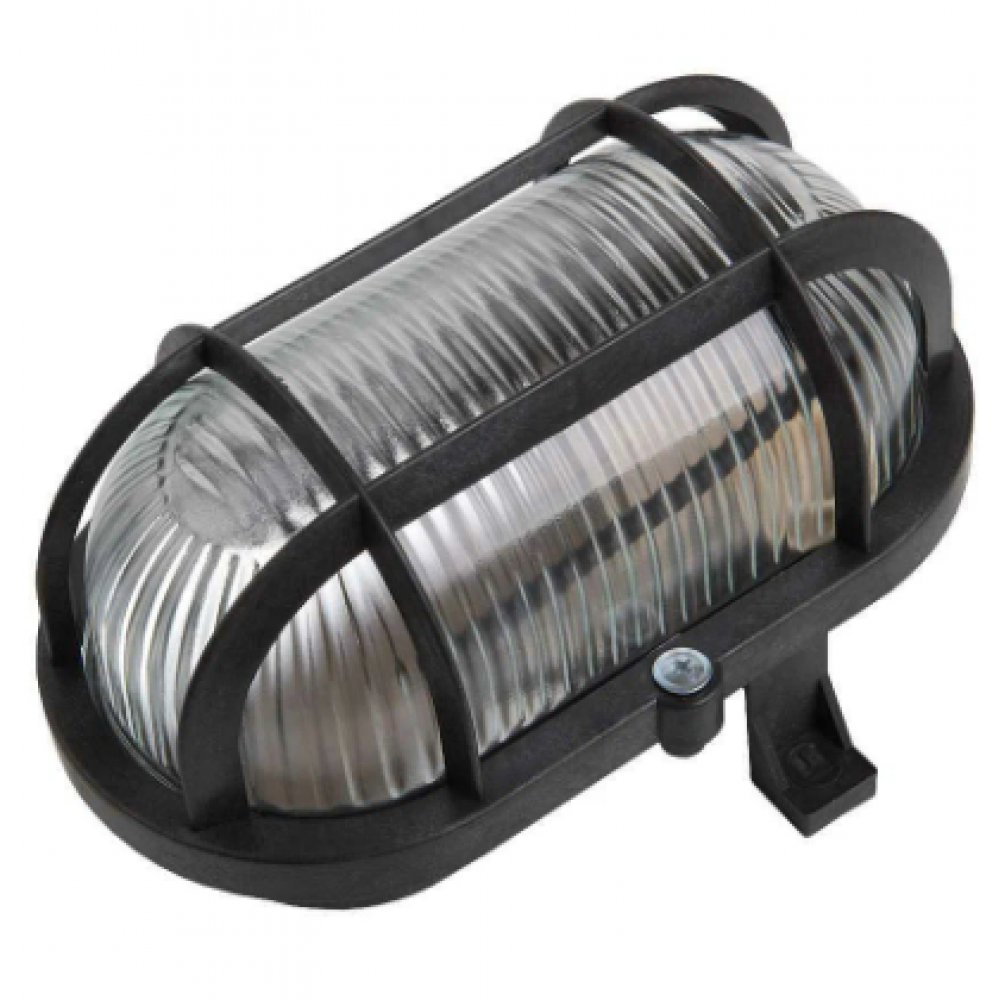 Светильник НБП 02-60-004.03 "ЕВРО" с решеткой черный 437833