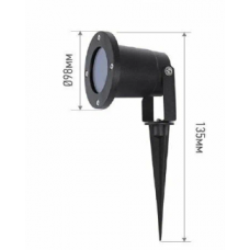 Светильник уличный грунтовый НБУ GROUND-1xGU10-BL поворотный