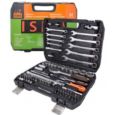 Набор инструментов -  82 предметов 1/4",1/2" ISMA 4821-5EURO