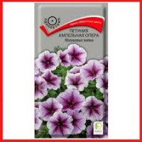 Семена Цветы Петуния Опера Малиновые жилки ампельная 5шт Поиск