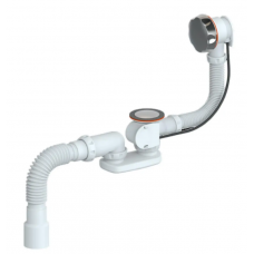 Сифон для ванны регулируемый с переливом и гибкой трубой 1 1/2" х 40 (полуавтомат) РМС СВ-П/А Сифон для ванны регулируемый с переливом и гибкой трубой 1 1/2" х 40 (полуавтомат) РМС СВ-П/А