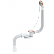 Сифон для ванны регулируемый с переливом и гибкой трубой 1 1/2 х 40 РМС СВ-П Сифон для ванны регулируемый с переливом и гибкой трубой 1 1/2 х 40 РМС СВ-П