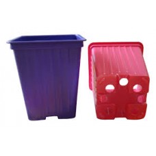 Набор стаканов для рассады 10 шт 250мл 7*7*6,5см квадратный розовый