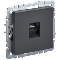Розетка 1-я RJ45 РК10-БрГ граф ИЭК