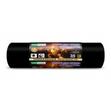 Мешки для мусора    35л. 15шт. 50х60см,30мкм черные Силачи (18) sil3515515