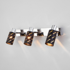 Светильник настенный 20090/3 черный/хром