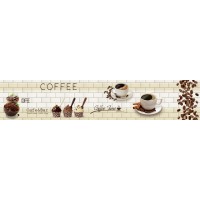 Панель интерьерная (фартук) 3000х600мм Кофе Брейк Ф-116
