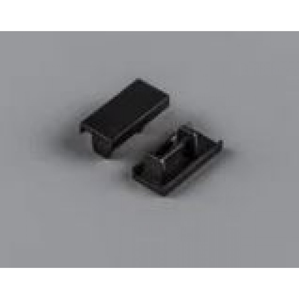 Заглушка торцевая для карниза БРИЗ черная, 2шт/уп.