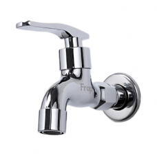 Кран водоразборный, хром, 15см от стены с аэратором латунь Frap F521