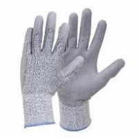 Перчатки х/б с полиуретановым покрытием ладони антипорез 5 класс