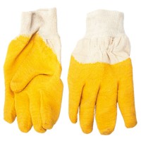 Перчатки х/б с латексным плотным покрытием ладони Кирпич 