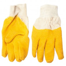 Перчатки х/б с латексным плотным покрытием ладони Кирпич 