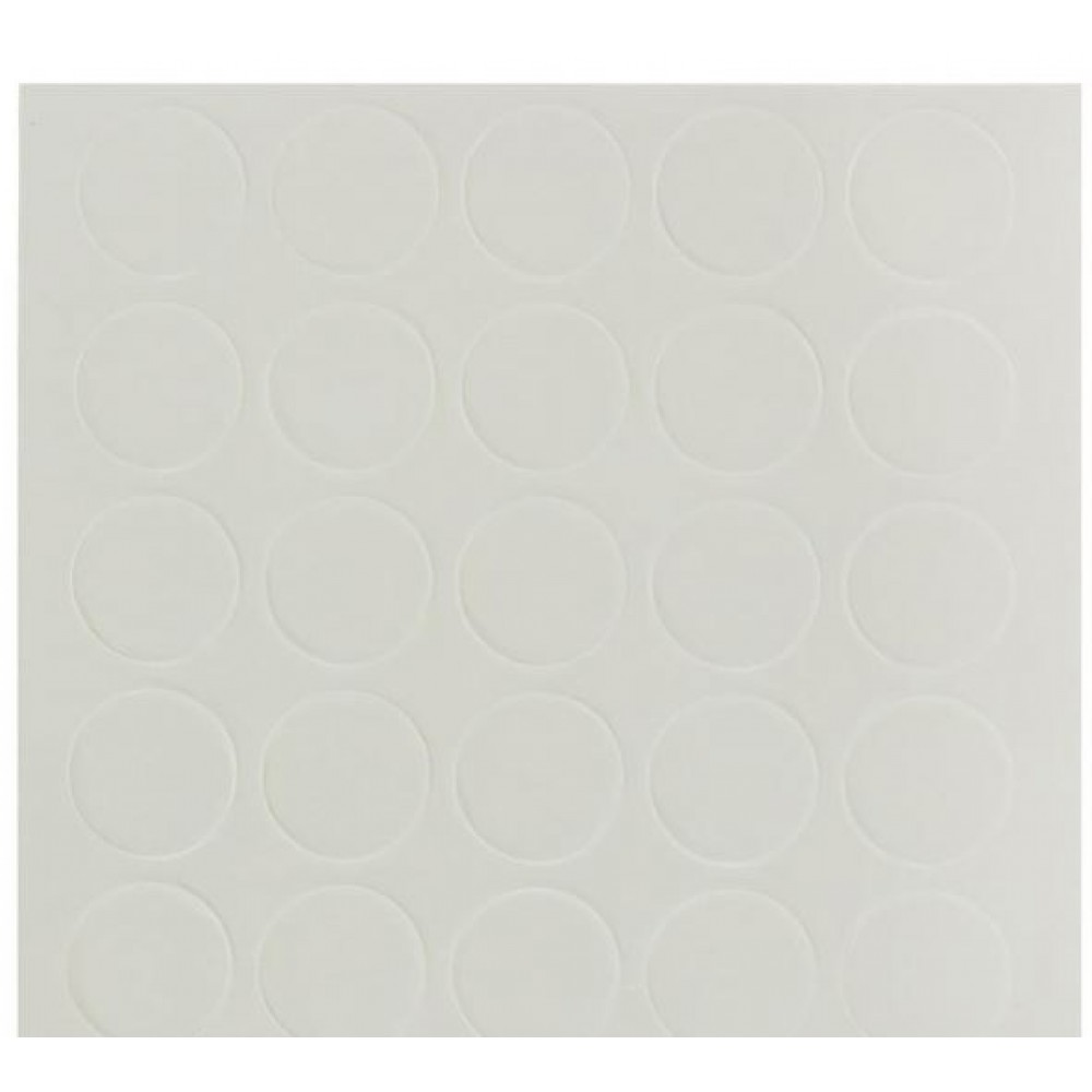 Заглушка самоклеющаяся, д-14мм, белый ягнёнок 1/25шт