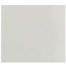 Заглушка самоклеющаяся, д-14мм, белый ягнёнок 1/25шт