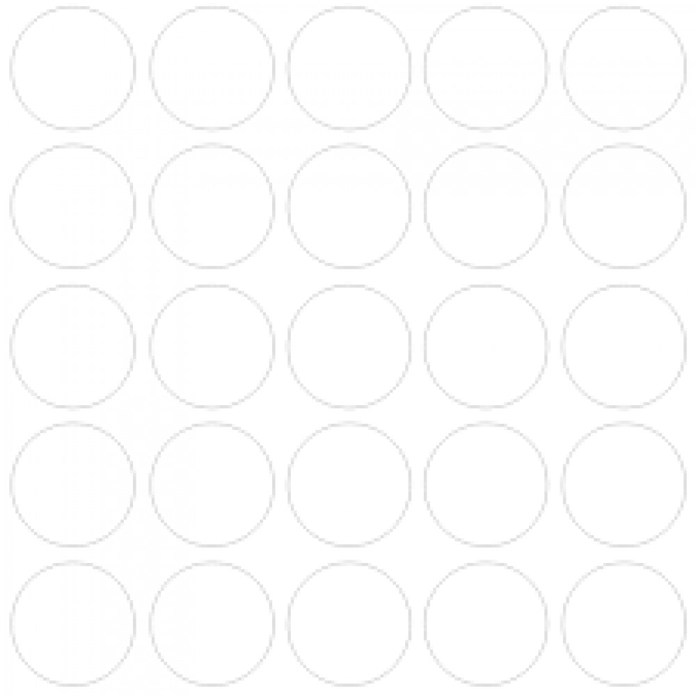 Заглушка самоклеющаяся, д-14мм, белый ягнёнок 1/25шт