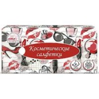 Салфетки косметические Семья и Комфорт белые 2 сл 100 л
