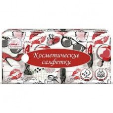 Салфетки косметические Семья и Комфорт белые 2 сл 100 л